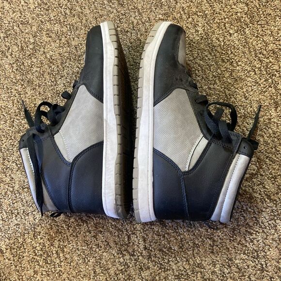 FUBU Black and Gray Sneakers with Classic Design Size 9.5 - Picture 4 of 10